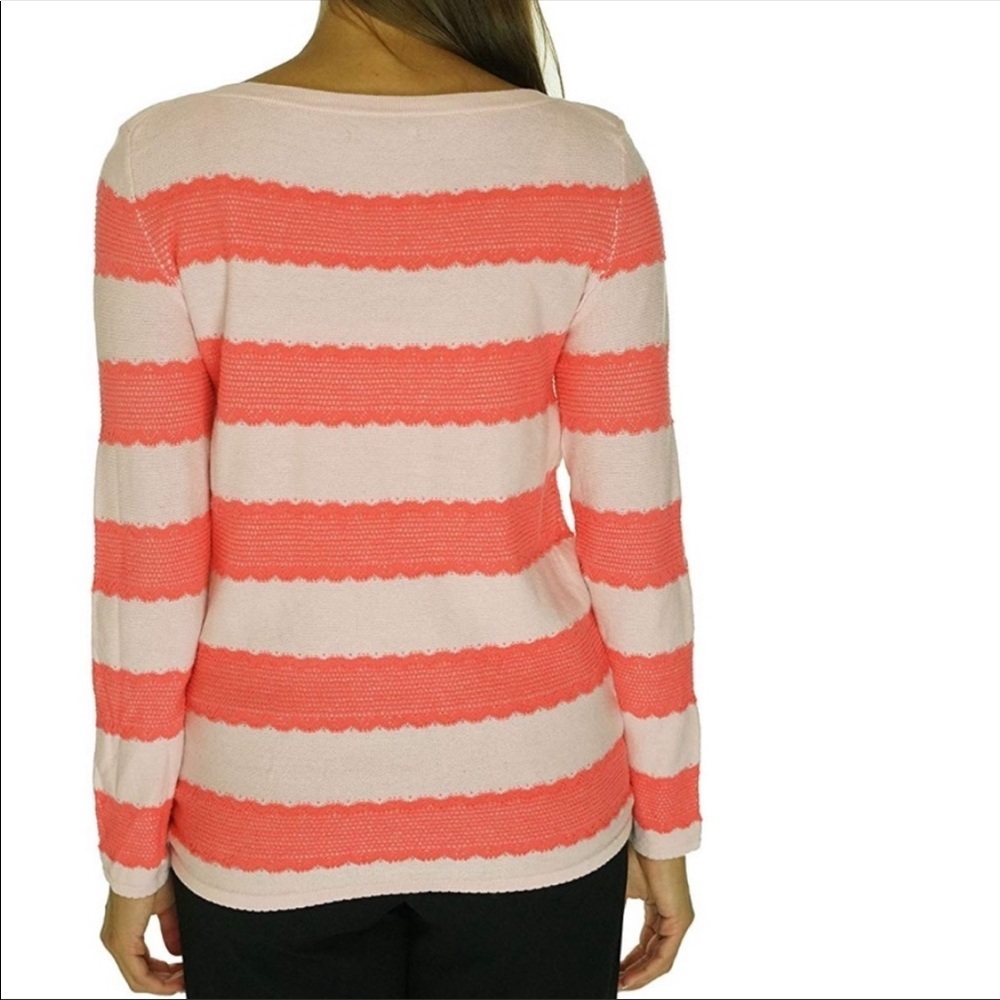 ❤️🔥Tommy Hilfiger - Pink Heather Lace Trim Sweater - XL - Picture 2 of 6